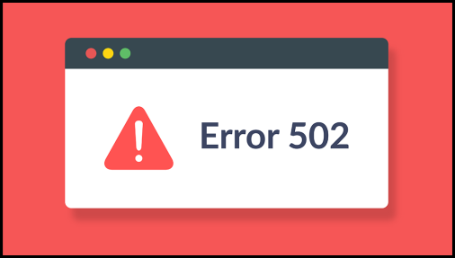 502 bad gateway Error page
