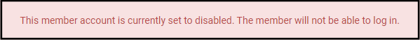 disabled account error message