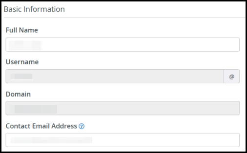 ftp access user information cpanel