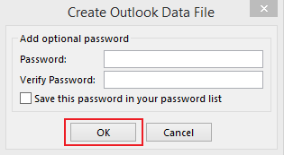 how to export data in Outlook 2013 step 7
