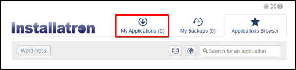manage my applications installed in installatron
