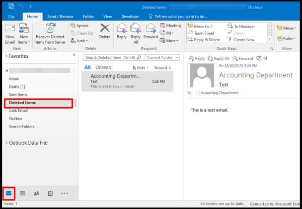 recover deleted emails outlook desktop application