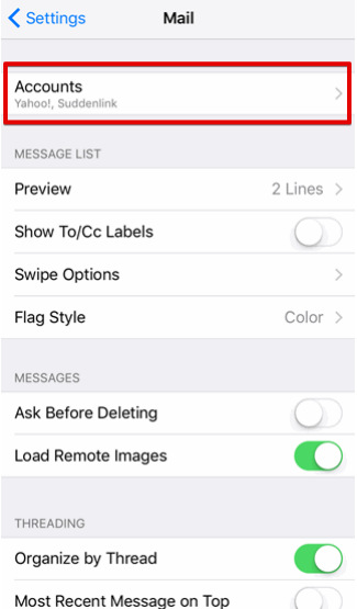 setting up iOS devices to check your email step 3