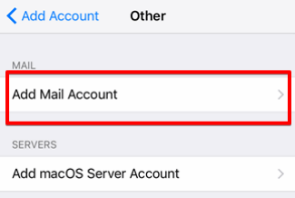 setting up iOS devices to check your email step 6
