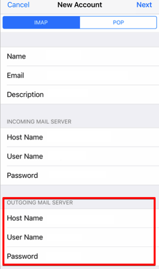 setting up iOS devices to check your email step 9