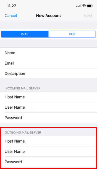 setting up iOS devices to check your email step 9