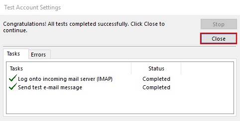 setting up outlook 2016 to check email step 9