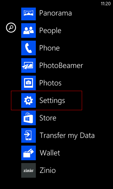 set up Windows mobile to send and receive email Step 2