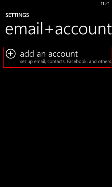 set up Windows mobile to send and receive email Step 4
