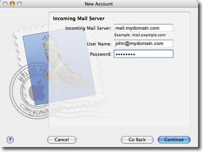 mac os mail setup step 6