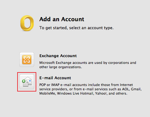 setting up outlook 2011 for mac 3