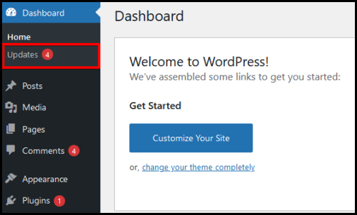 updating themes via WordPress Dashboard