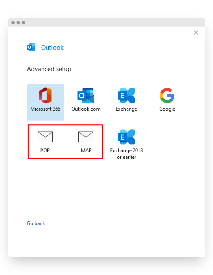 Screenshot of CD Email Setup Outlook M365 Advanced Setup