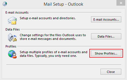 Set up Email Exchange using Outlook 2010 instructions step 2