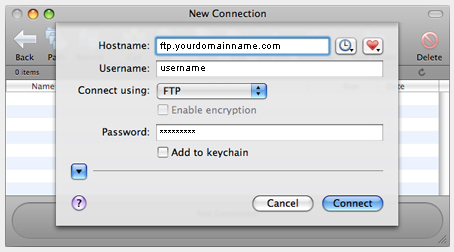 using fetch mac to upload on new connection