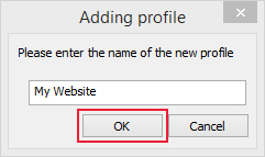using notepad to upload and adding new name profile
