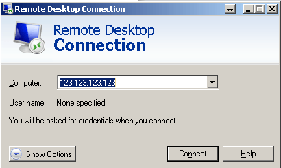 using Remote Desktop step 3