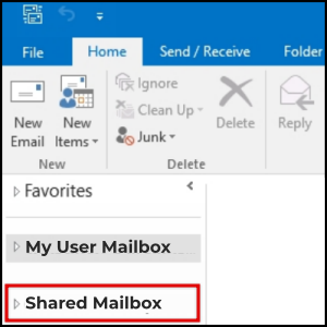 access shared mailbox on outlook desktop