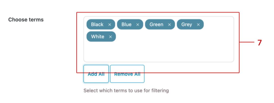 Screenshot of CD YITH WooCommerce AJAX Filter Choose Terms